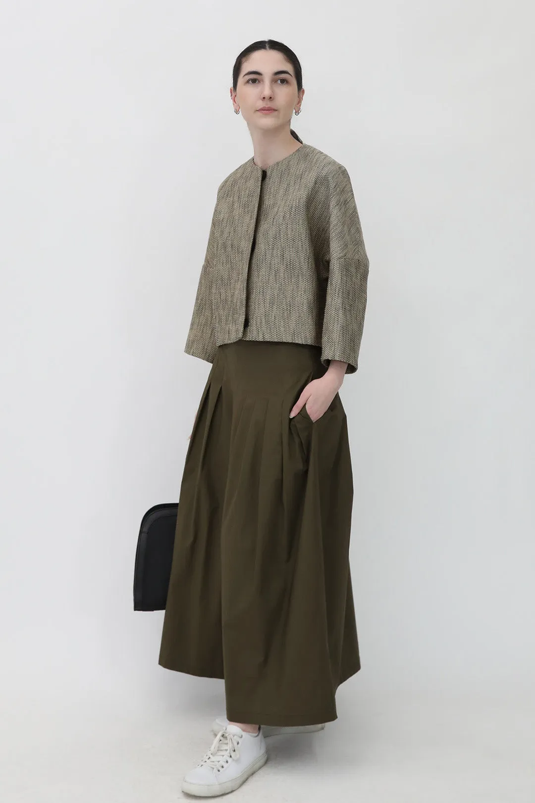 ADELAIDE IN BONOTTO LINEN BLEND FABRIC FROM ITALY