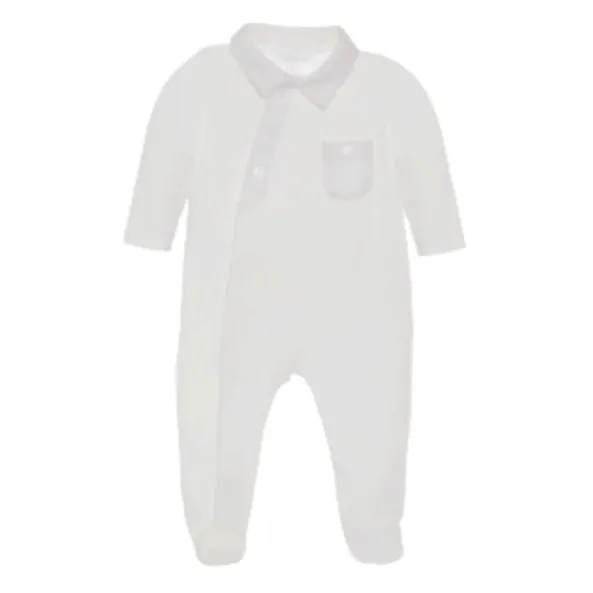 Baby Boys White Babygrow