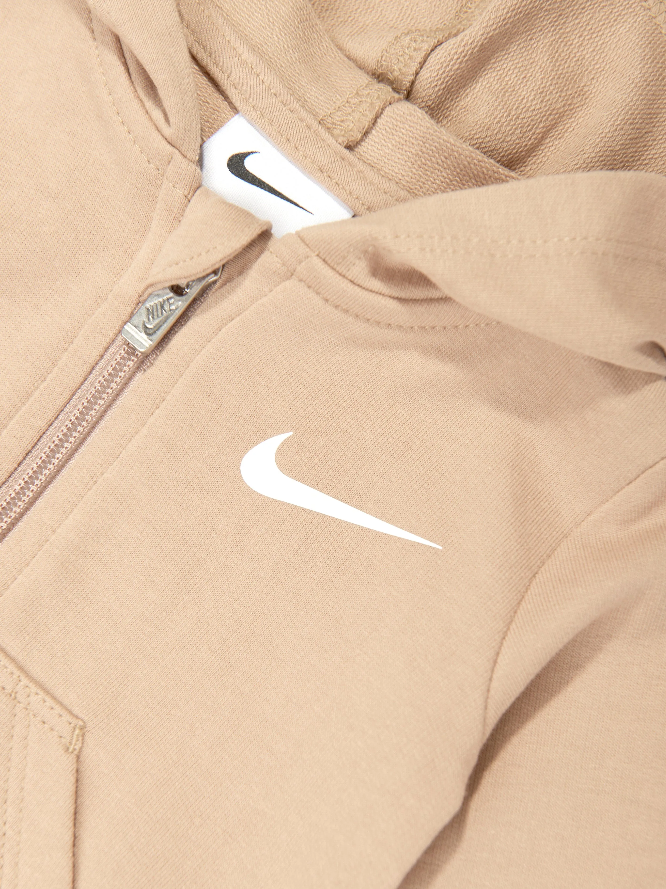 Baby Essentials Hooded Coverall in Beige