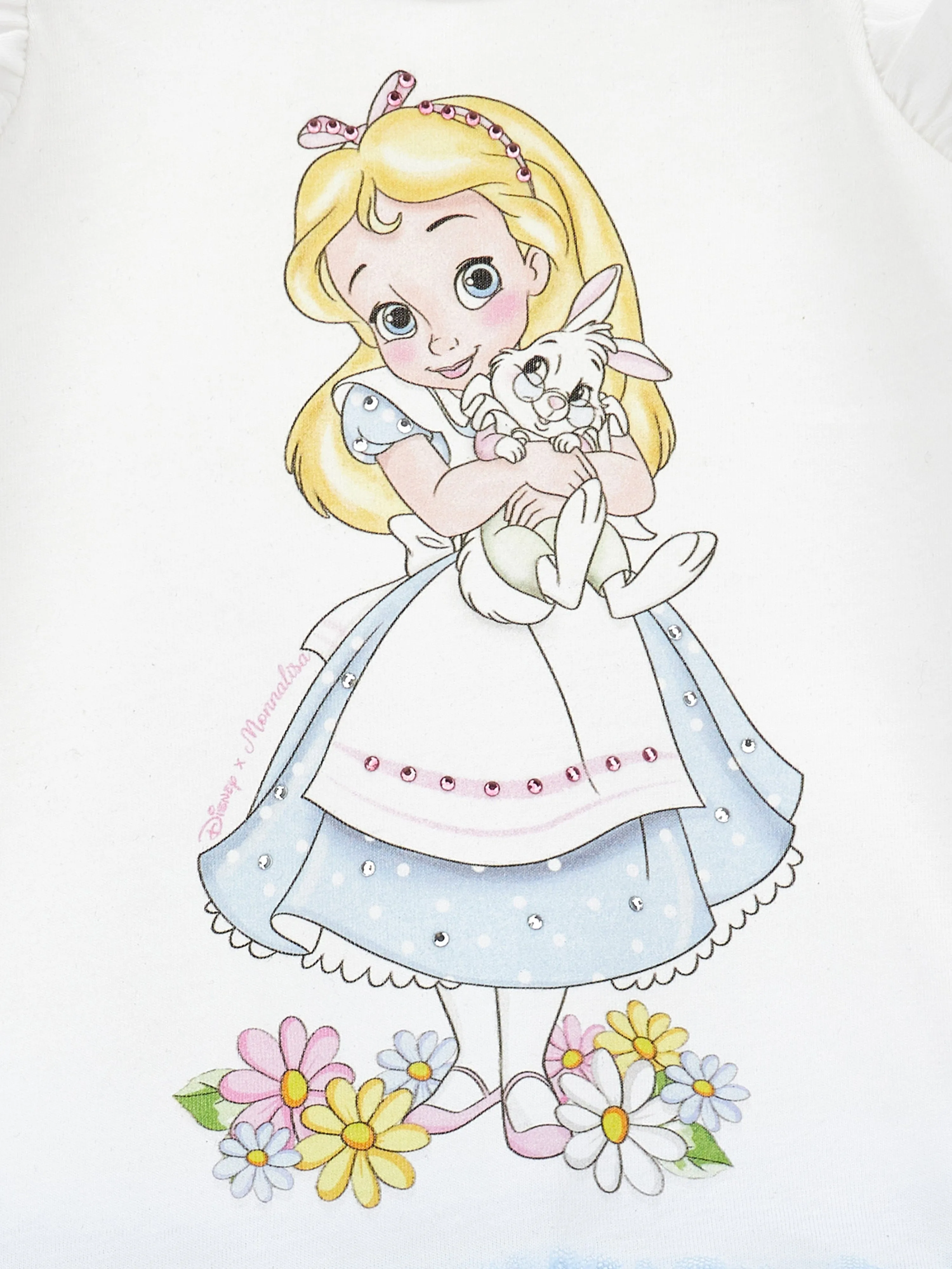 Baby Girls Alice In Wonderland Dress in White