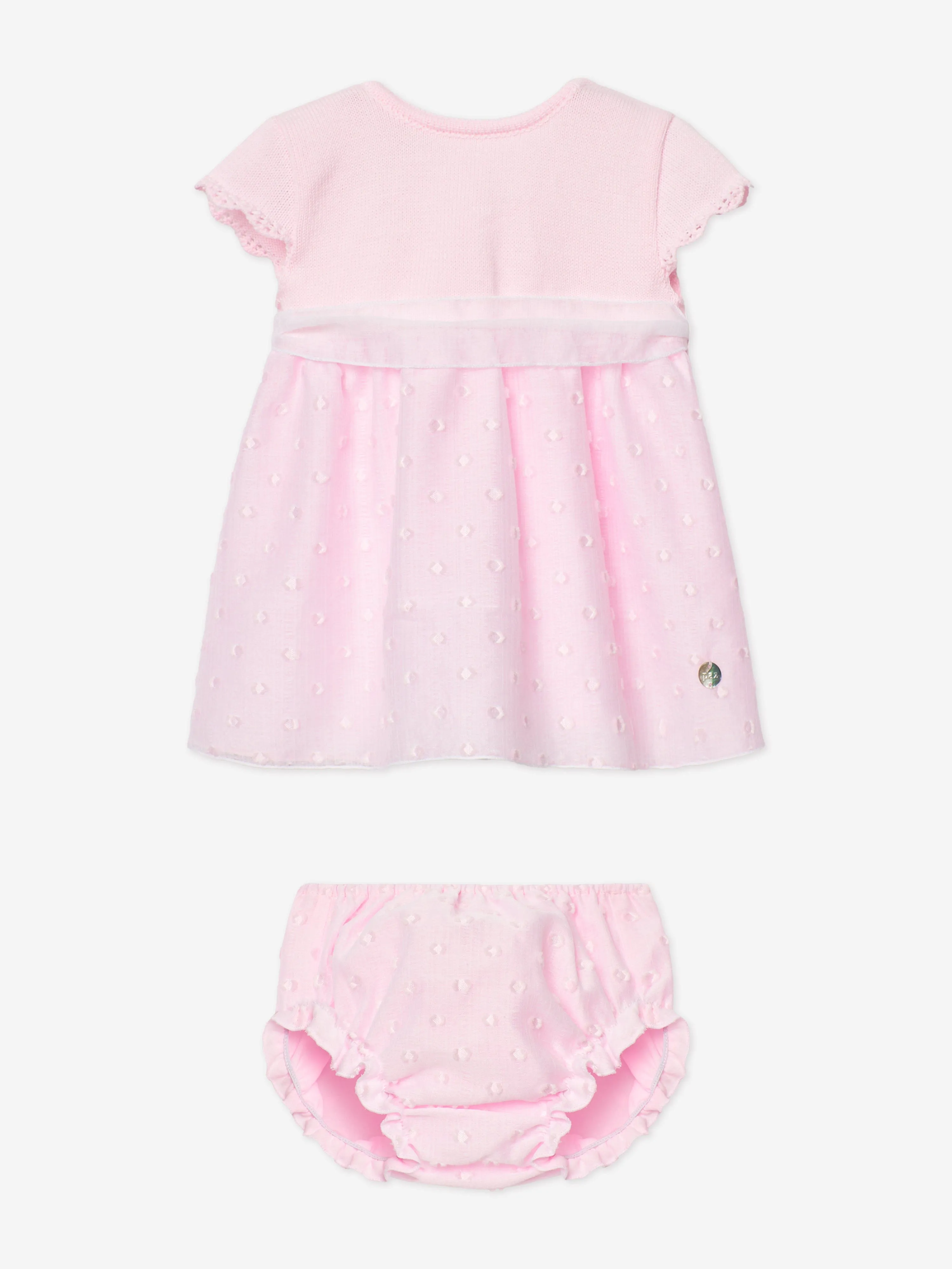 Baby Girls Dress and Bloomers Set in Pink