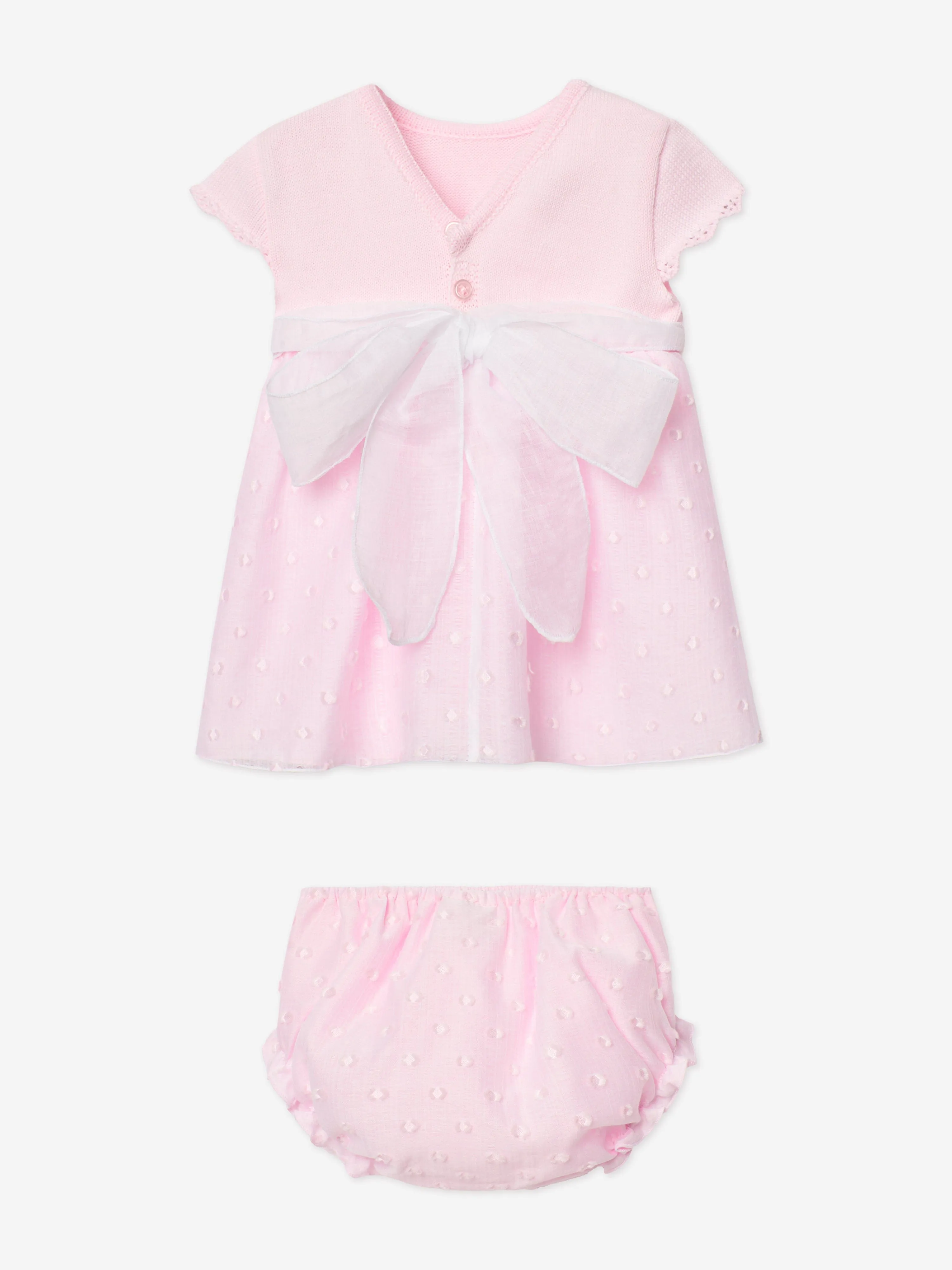 Baby Girls Dress and Bloomers Set in Pink