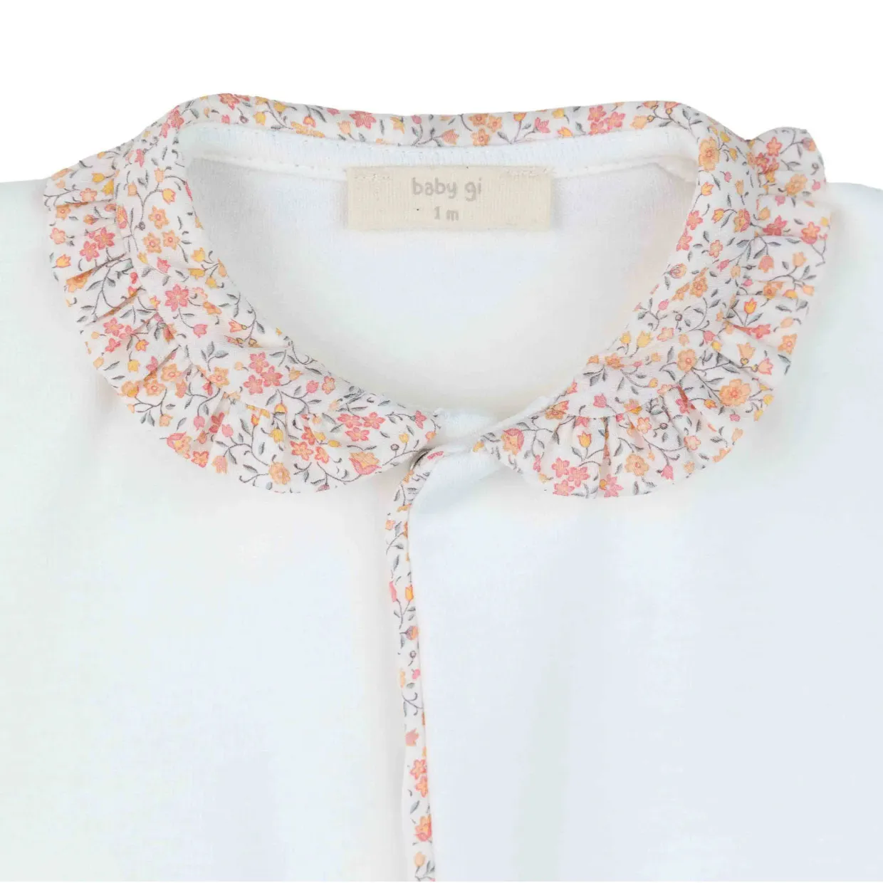 Baby Girls Ivory Meadow Babygrow