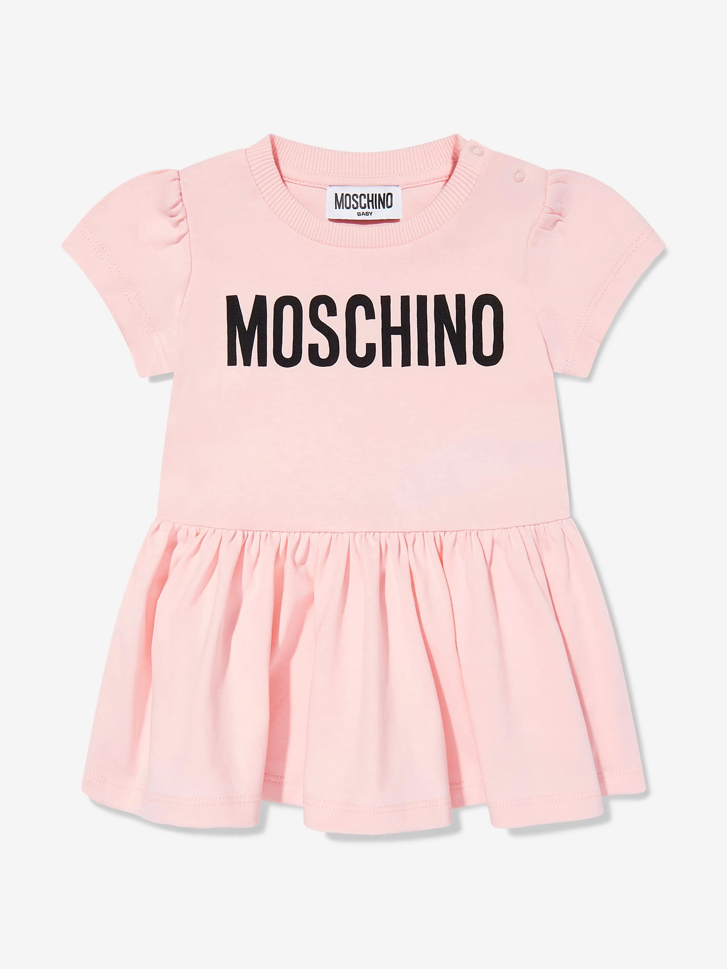 Baby Girls Logo Skater Dress in Pink