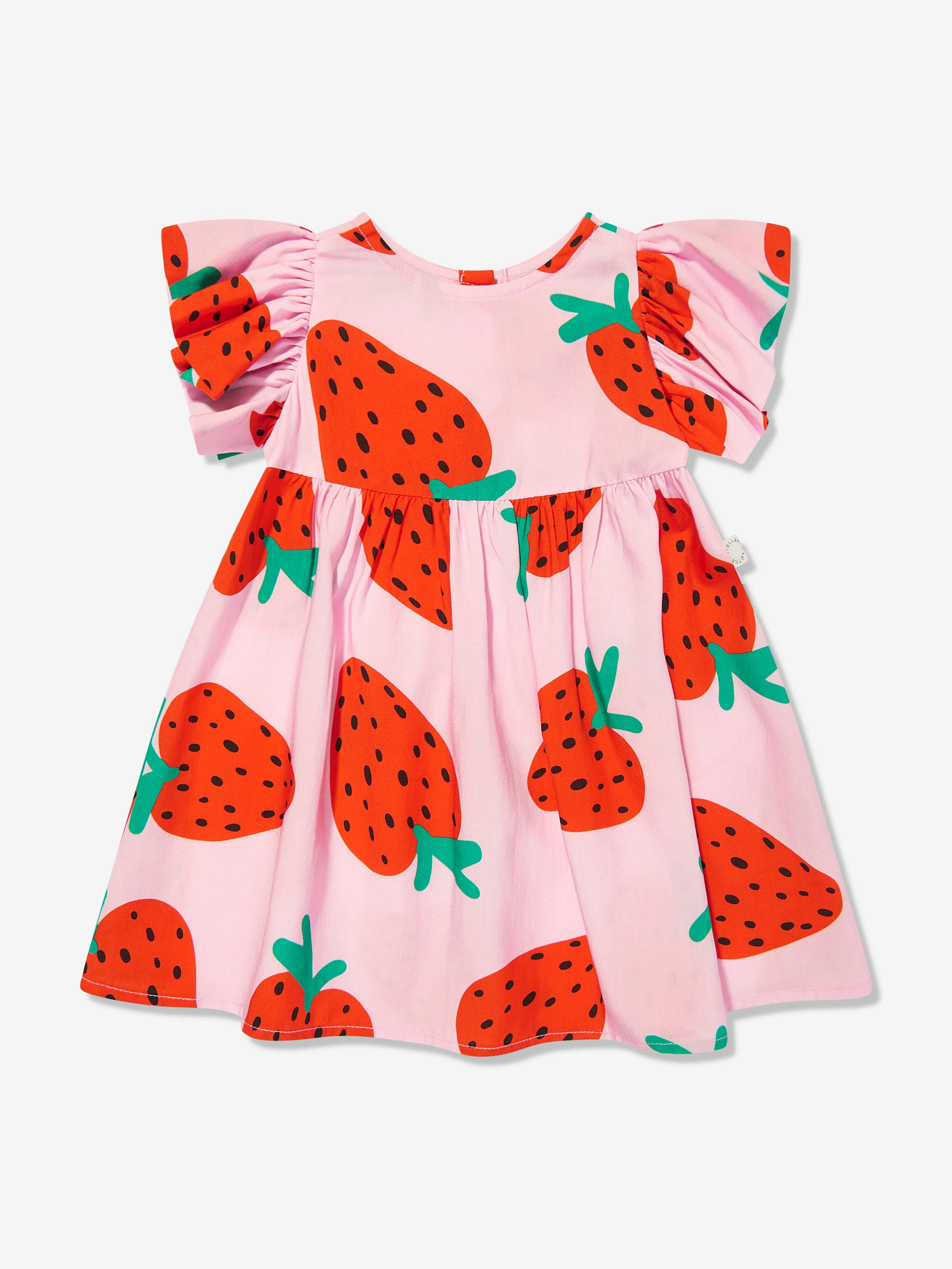 Baby Girls Strawberry Dress with Knickers in Pink