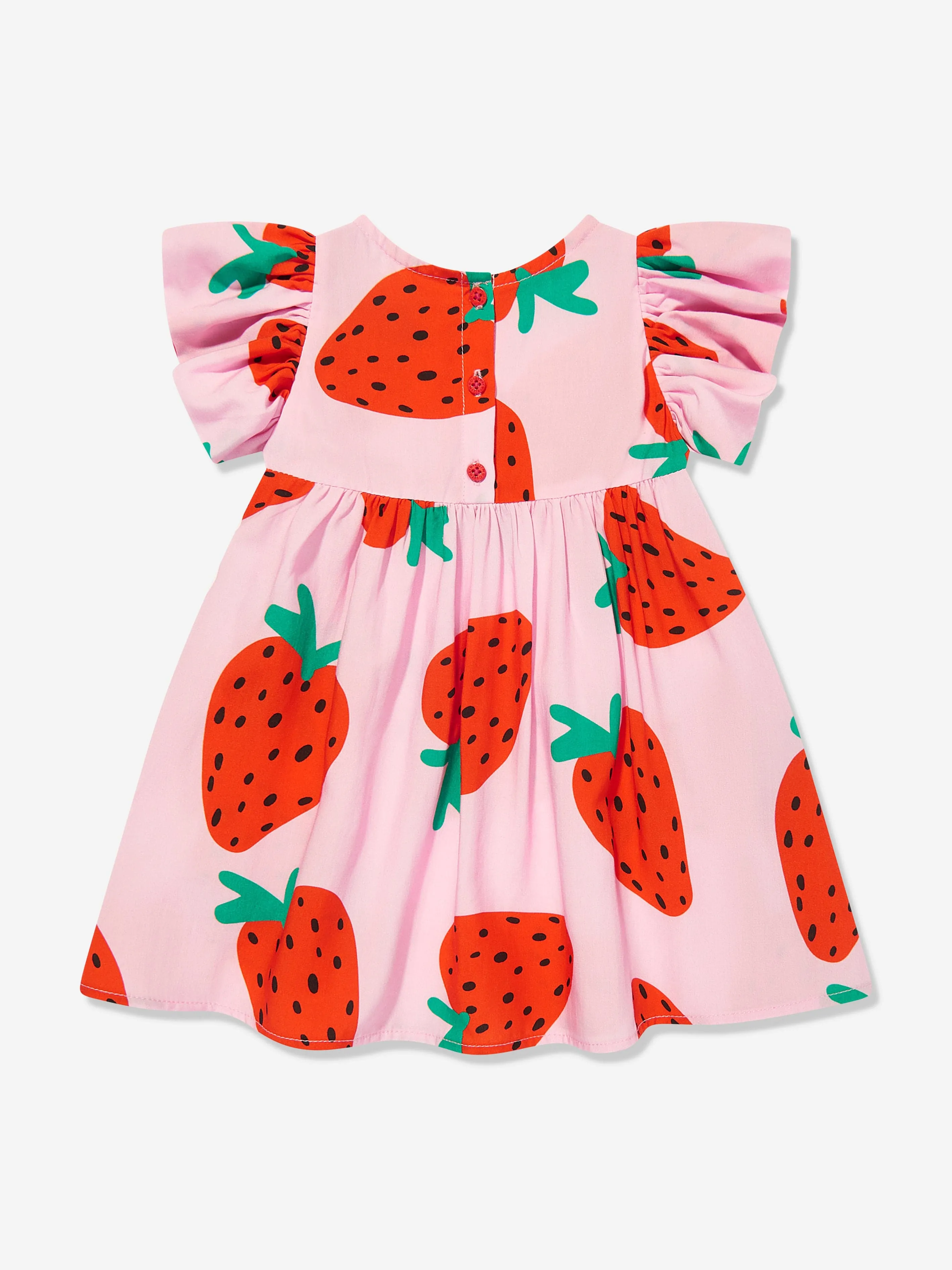 Baby Girls Strawberry Dress with Knickers in Pink
