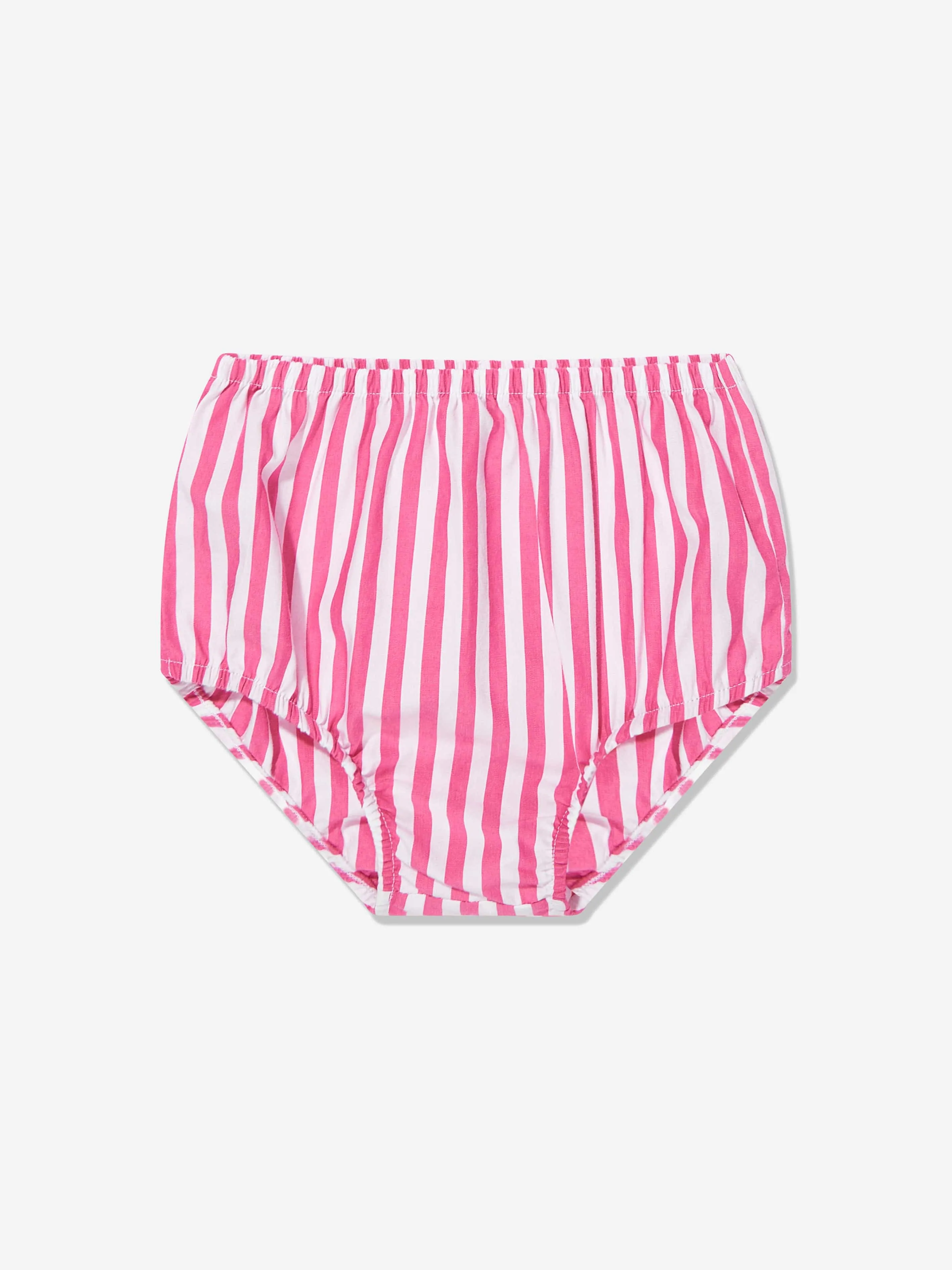 Baby Girls Striped Shirt Dress in Pink