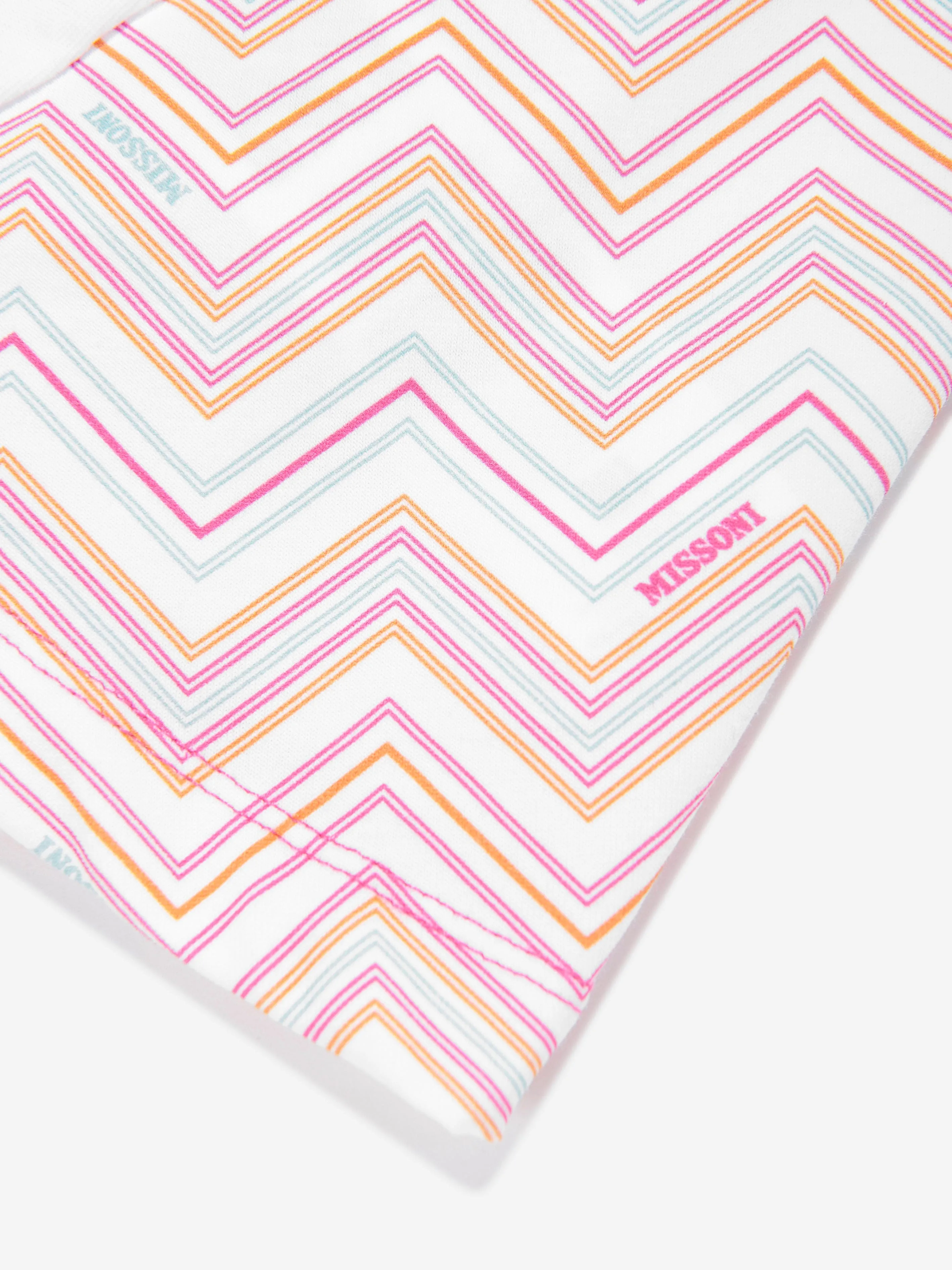 Baby Girls Zigzag Jersey Dress in Pink