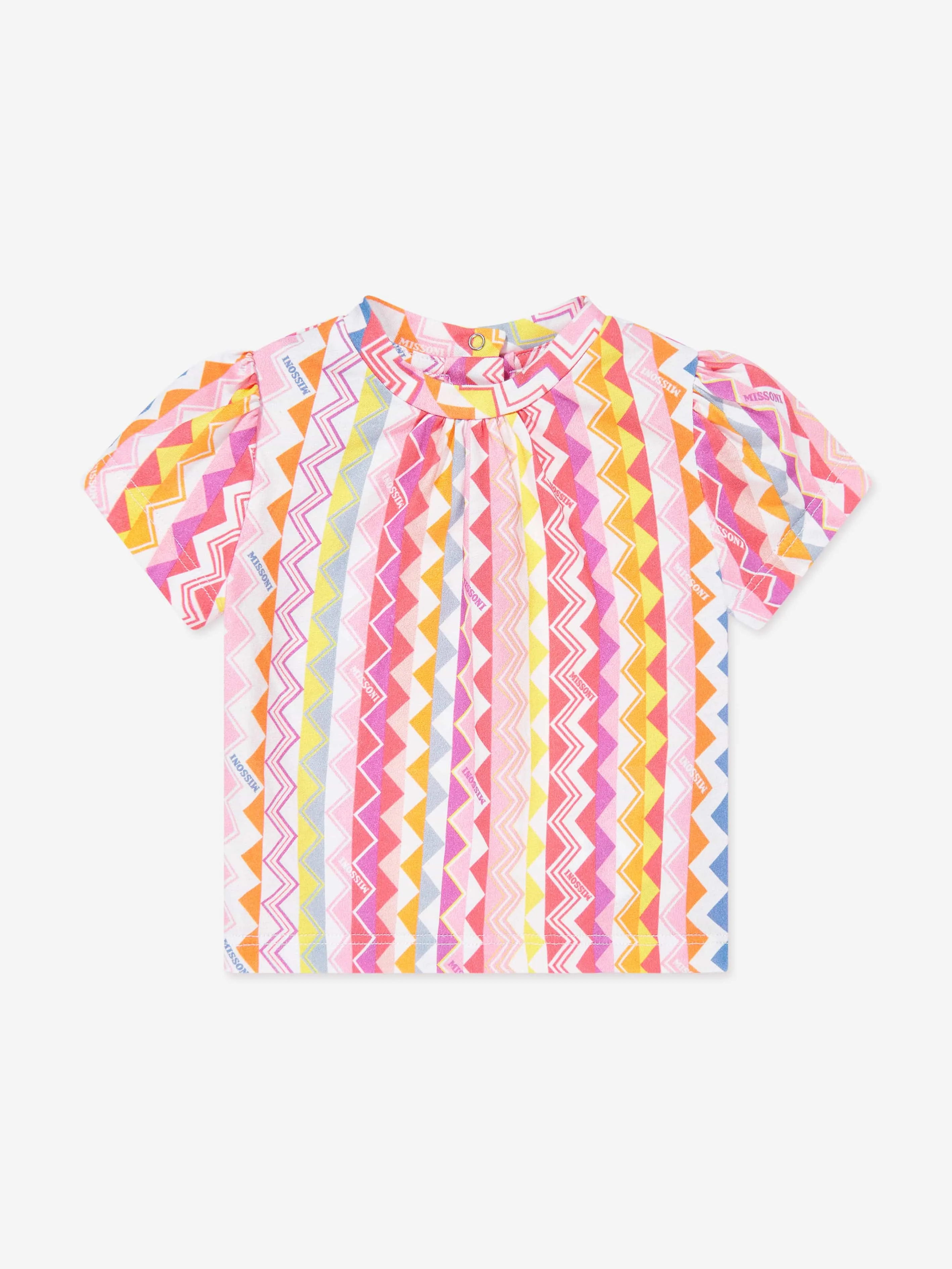 Baby Girls Zigzag T-Shirt in Multicolour