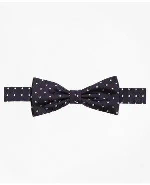 Brooks Brothers Boys Dot Pre-Tied Bow Tie Navy Brooks Brothers
