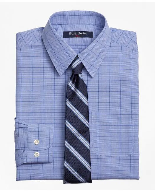 Brooks Brothers Boys Non-Iron Supima Cotton Broadcloth Plaid Dress Shirt Blue Brooks Brothers