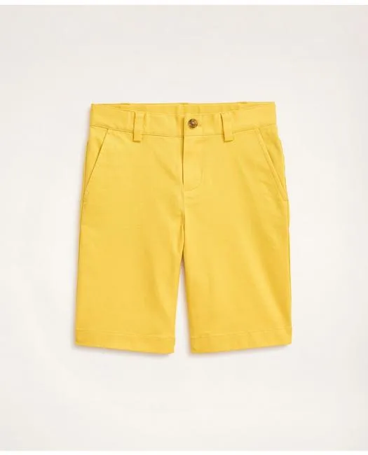 Brooks Brothers Boys Stretch Advantage Chino Shorts Bright Yellow Brooks Brothers