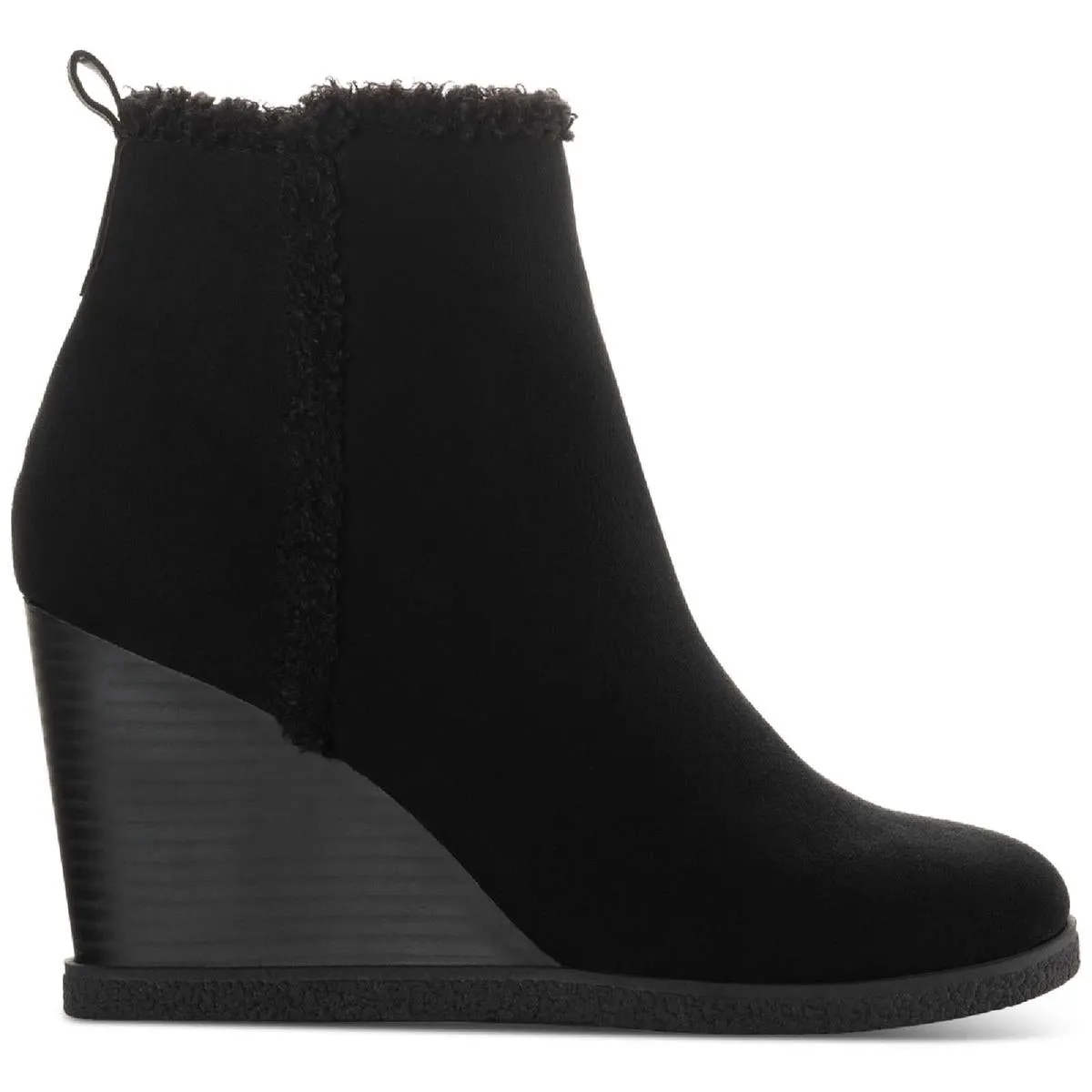 Camillia F Womens Faux Suede Ankle Wedge Boots ecco Shoes