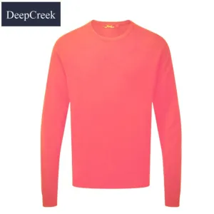 D.C.R.K. Crew Neck Pink Knit Jumper Pink