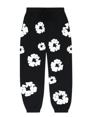 Denim Tears The Cotton Wreath Sweatpants ‘Black’