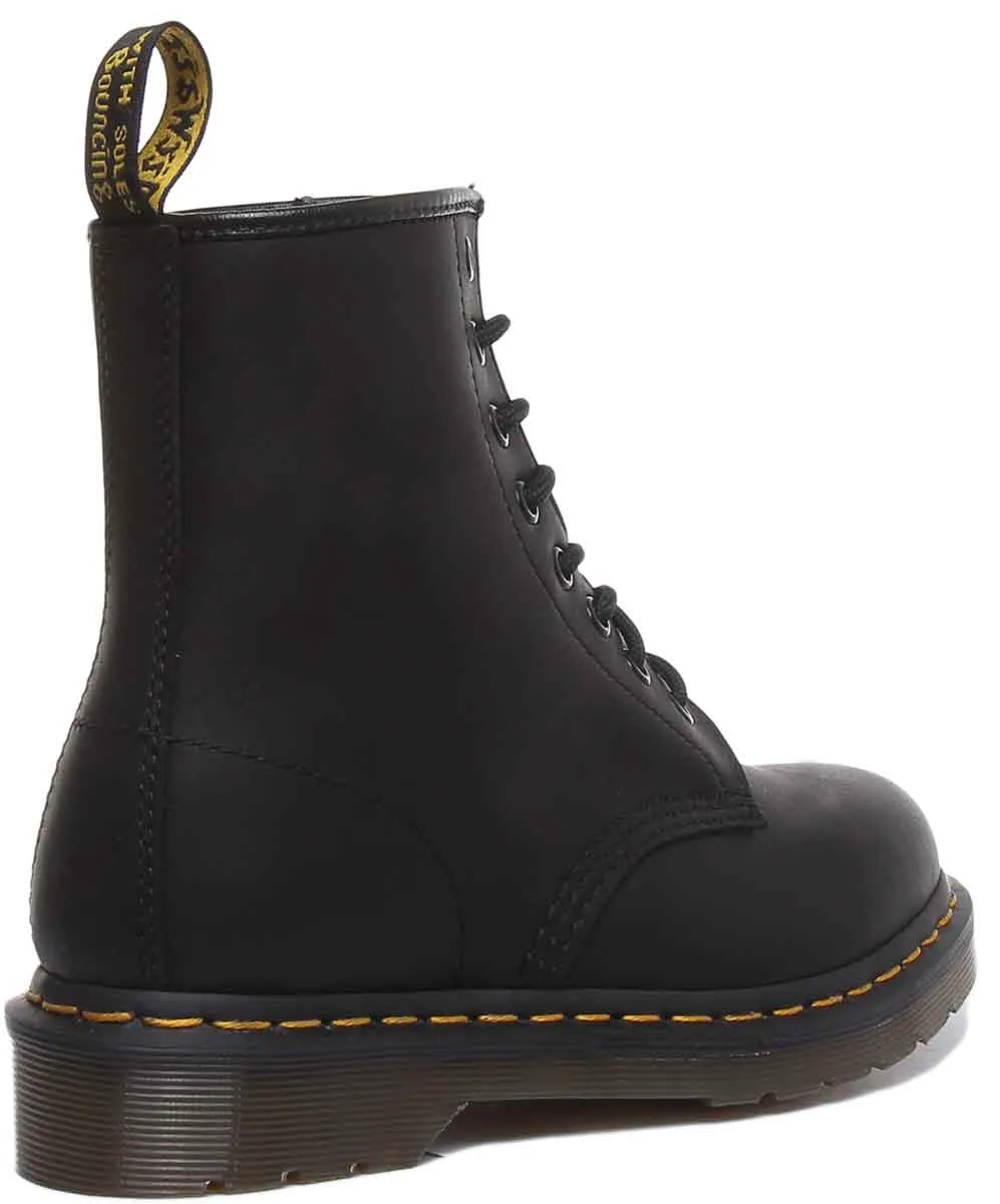 Dr Martens 1460 Greasy In Black Shoes Dr Martens