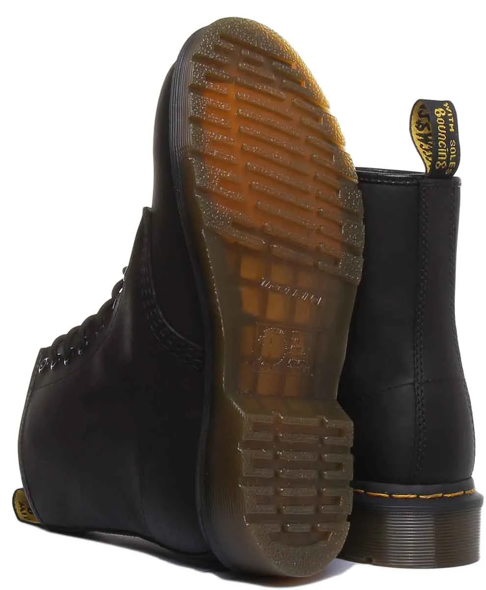 Dr Martens 1460 Greasy In Black Shoes Dr Martens