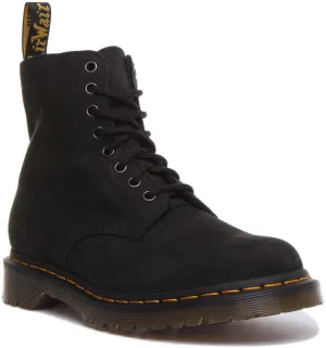 Dr Martens 1460 Pascal In Black Milled Water Resistant Leather Shoes Dr Martens