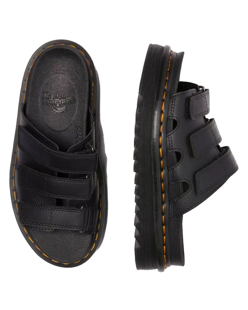Dr Martens Shoes Raine Slide Athena Sandals in Black