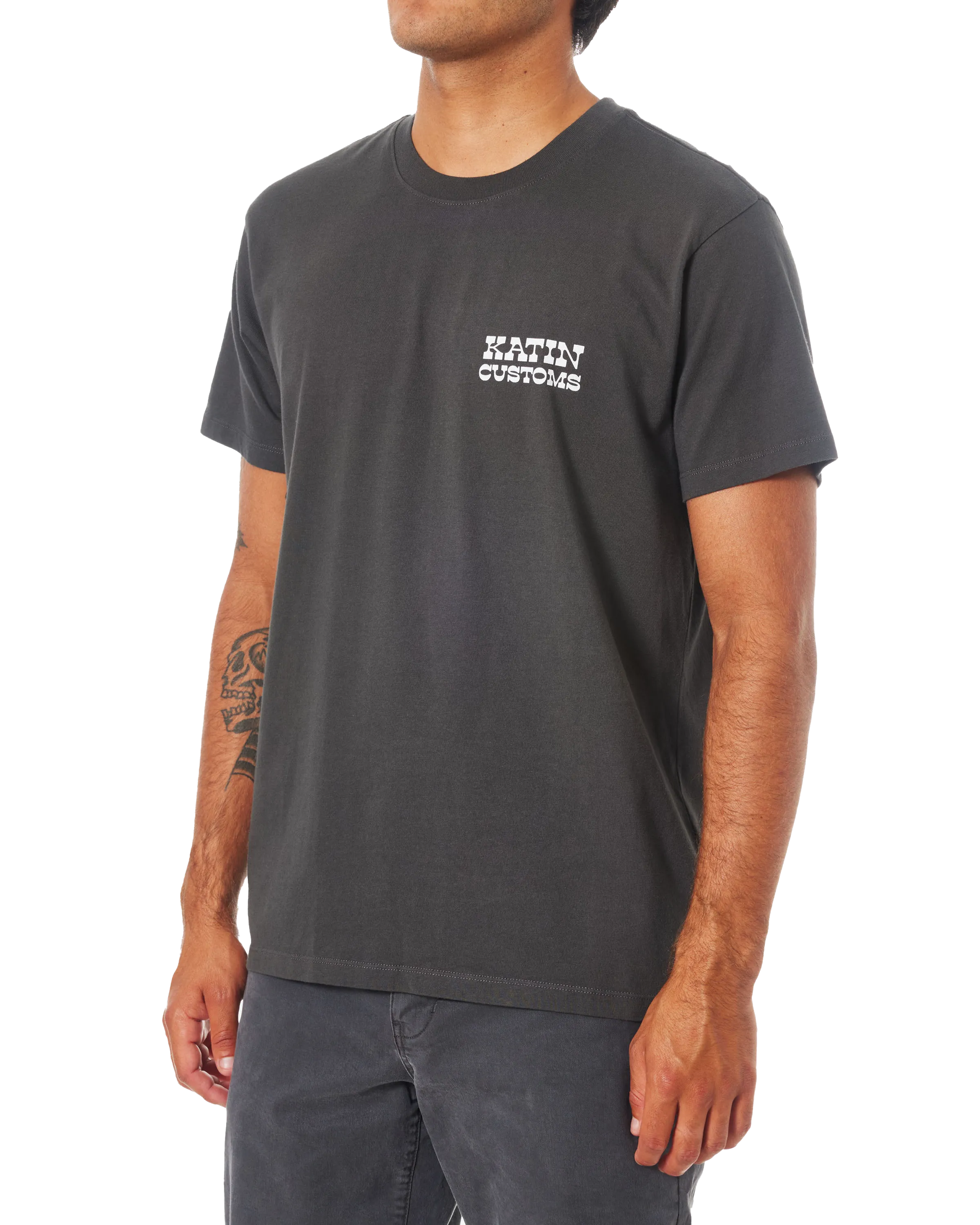 Drainer T-Shirt in Black Wash