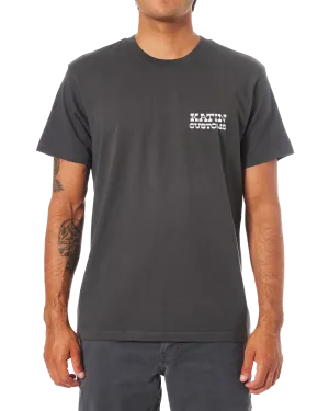 Drainer T-Shirt in Black Wash