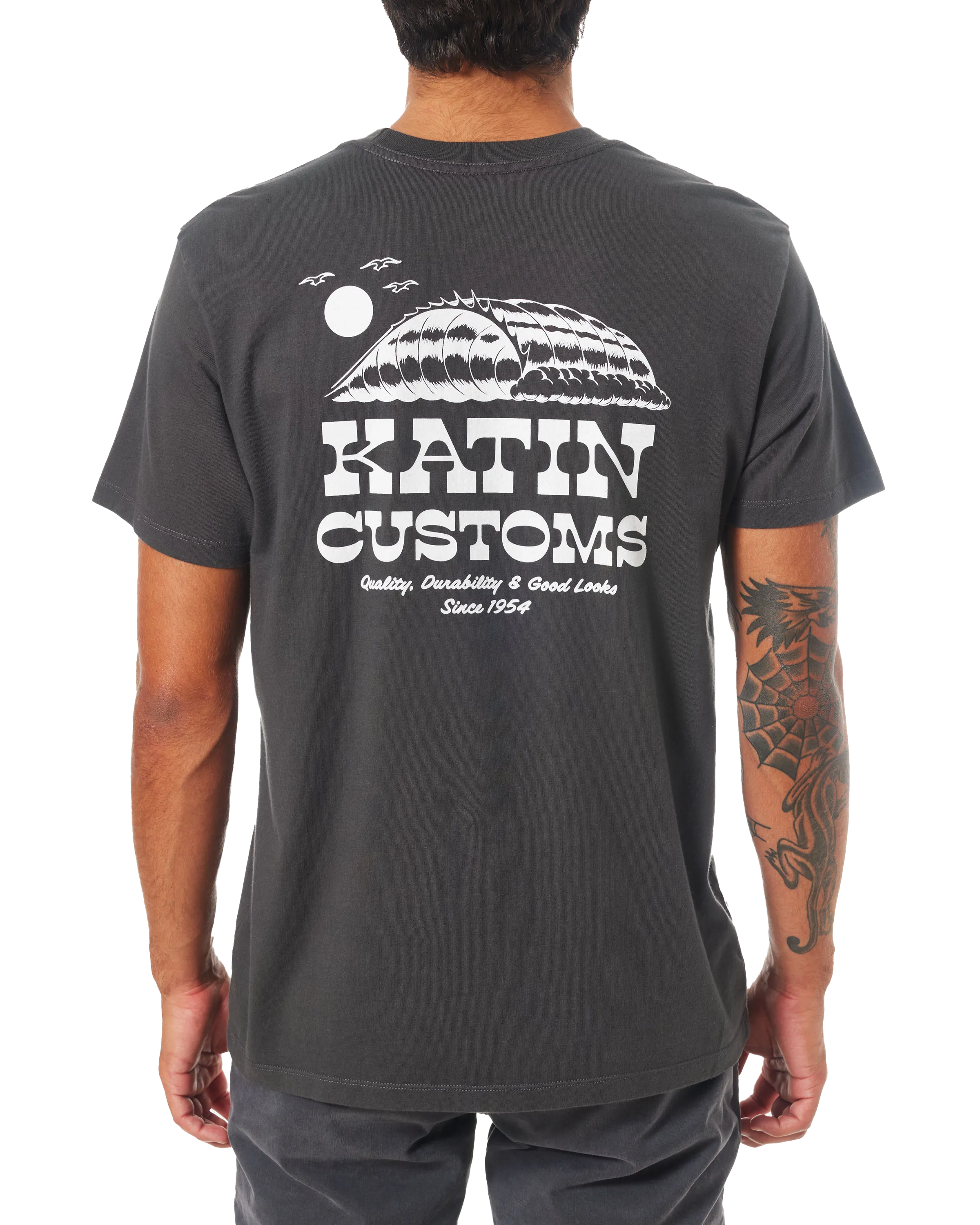 Drainer T-Shirt in Black Wash