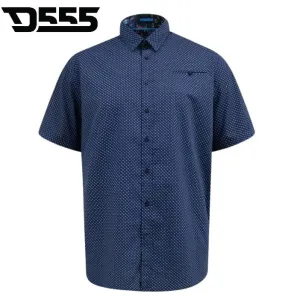 Duke Norwich Micro Print Shirt Navy