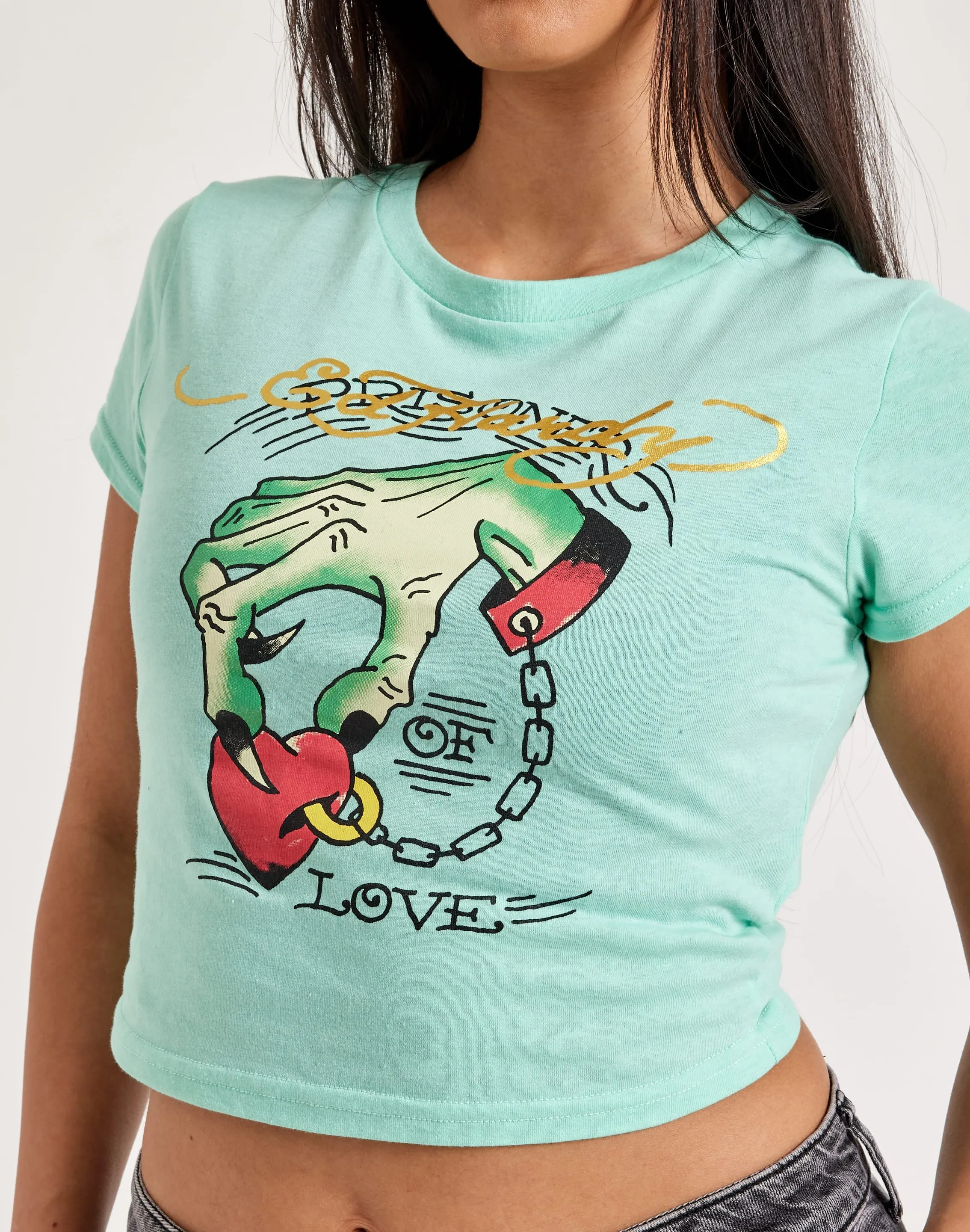 Ed Hardy Heart Hand Baby Tee