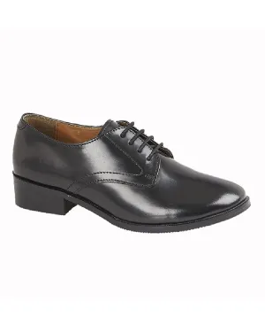 Grafters Womens Hi-Shine Leather Cadet Shoes Grafters Shoes