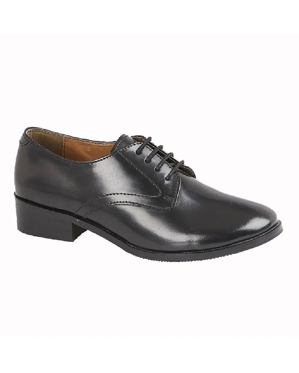 Grafters Womens Hi-Shine Leather Cadet Shoes Grafters Shoes