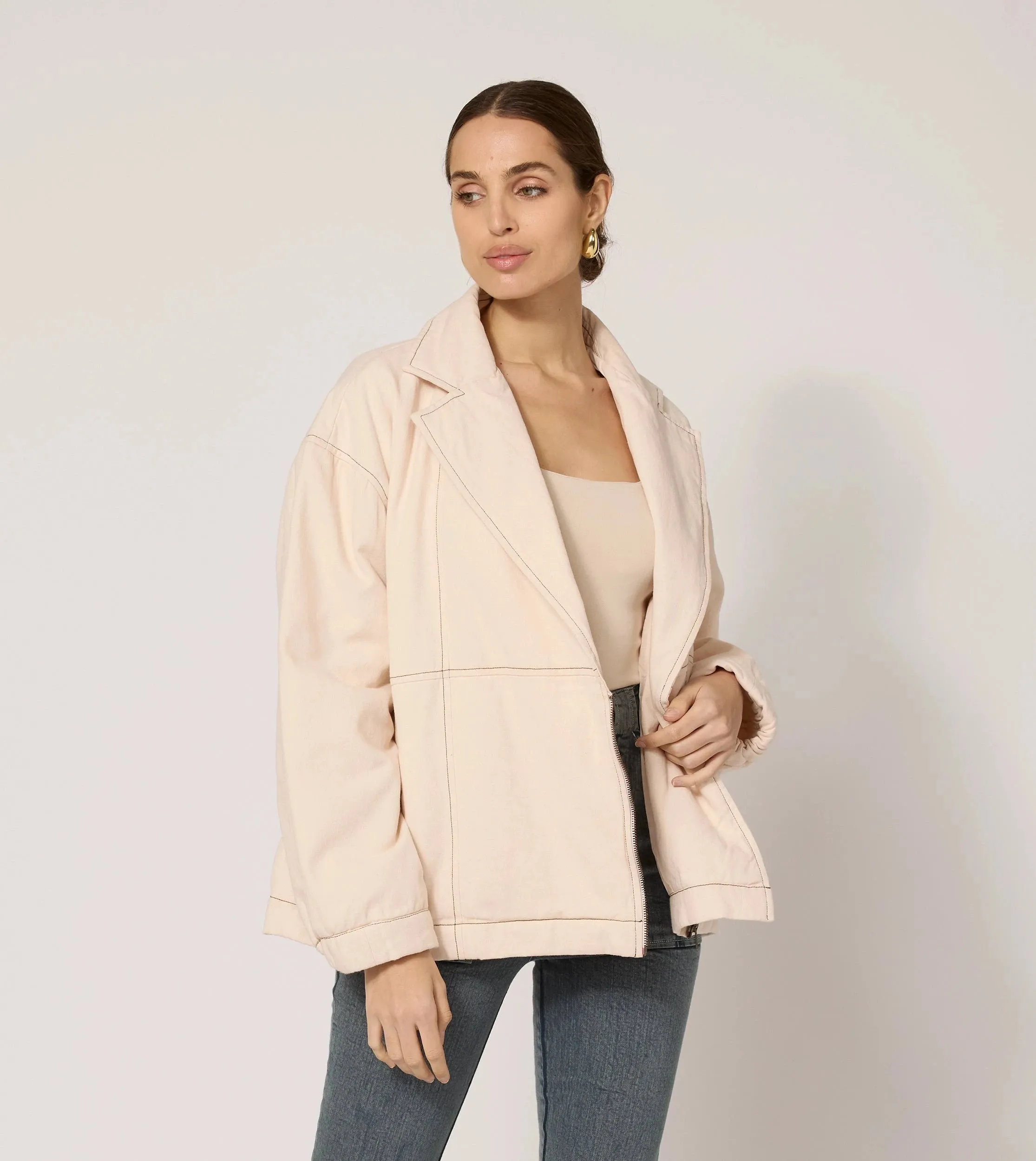 Greyson Jacket | Ivory