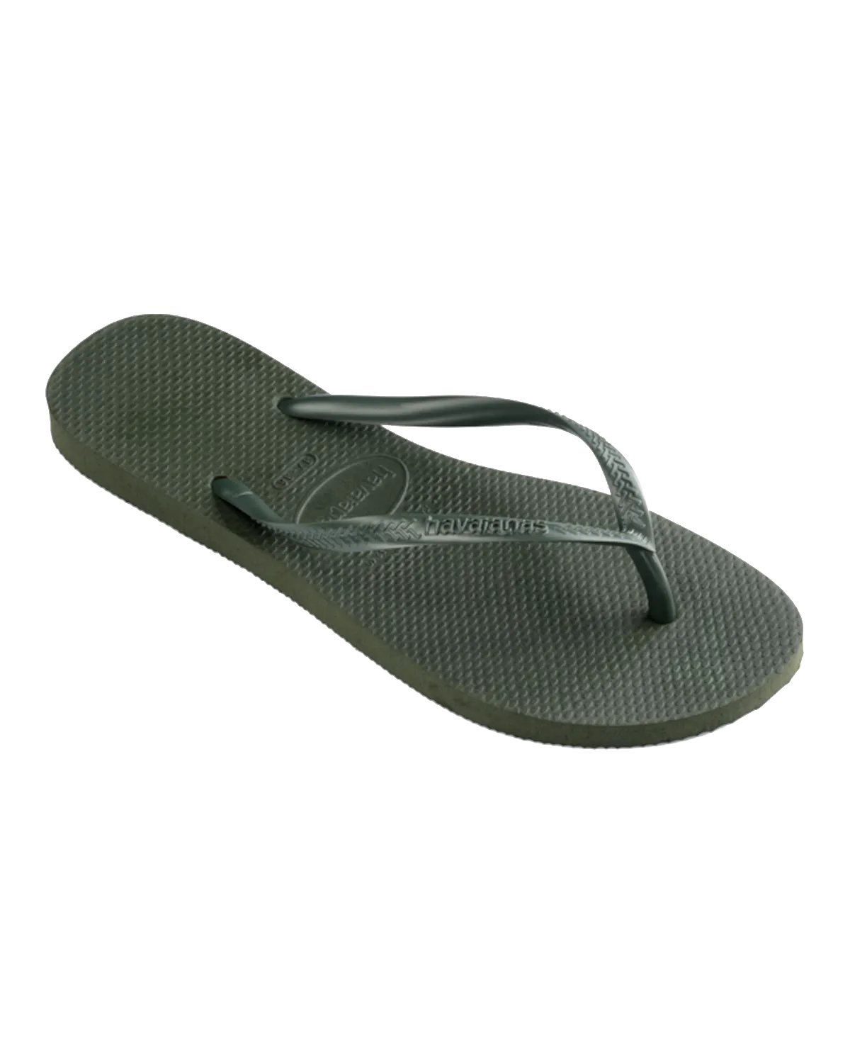 Havaianas Shoes Slim Flip Flops in Green Olive