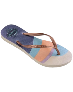 Havaianas Shoes Slim Palette Glow Flip Flops in Beige