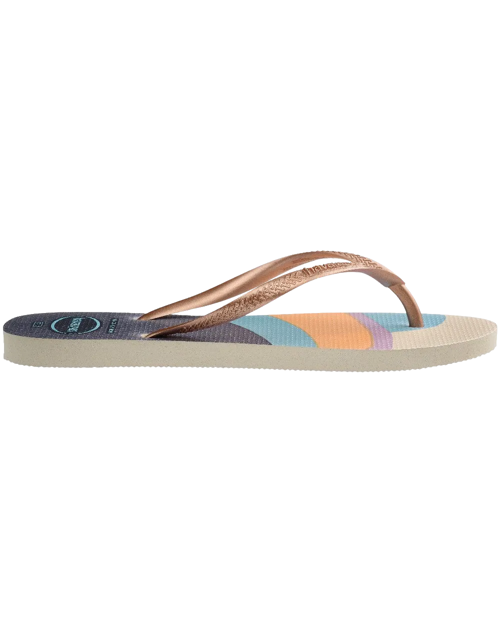 Havaianas Shoes Slim Palette Glow Flip Flops in Beige