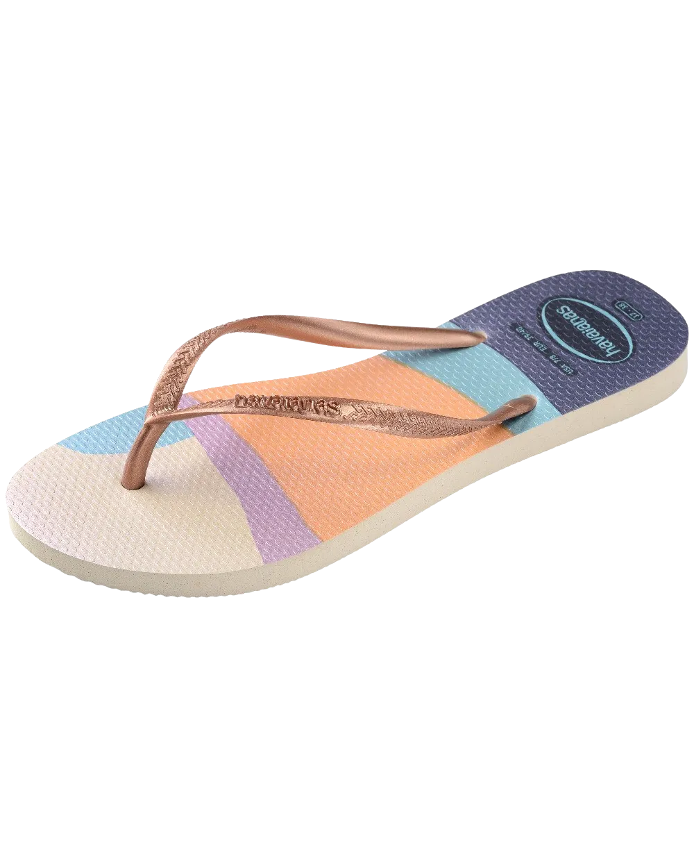 Havaianas Shoes Slim Palette Glow Flip Flops in Beige