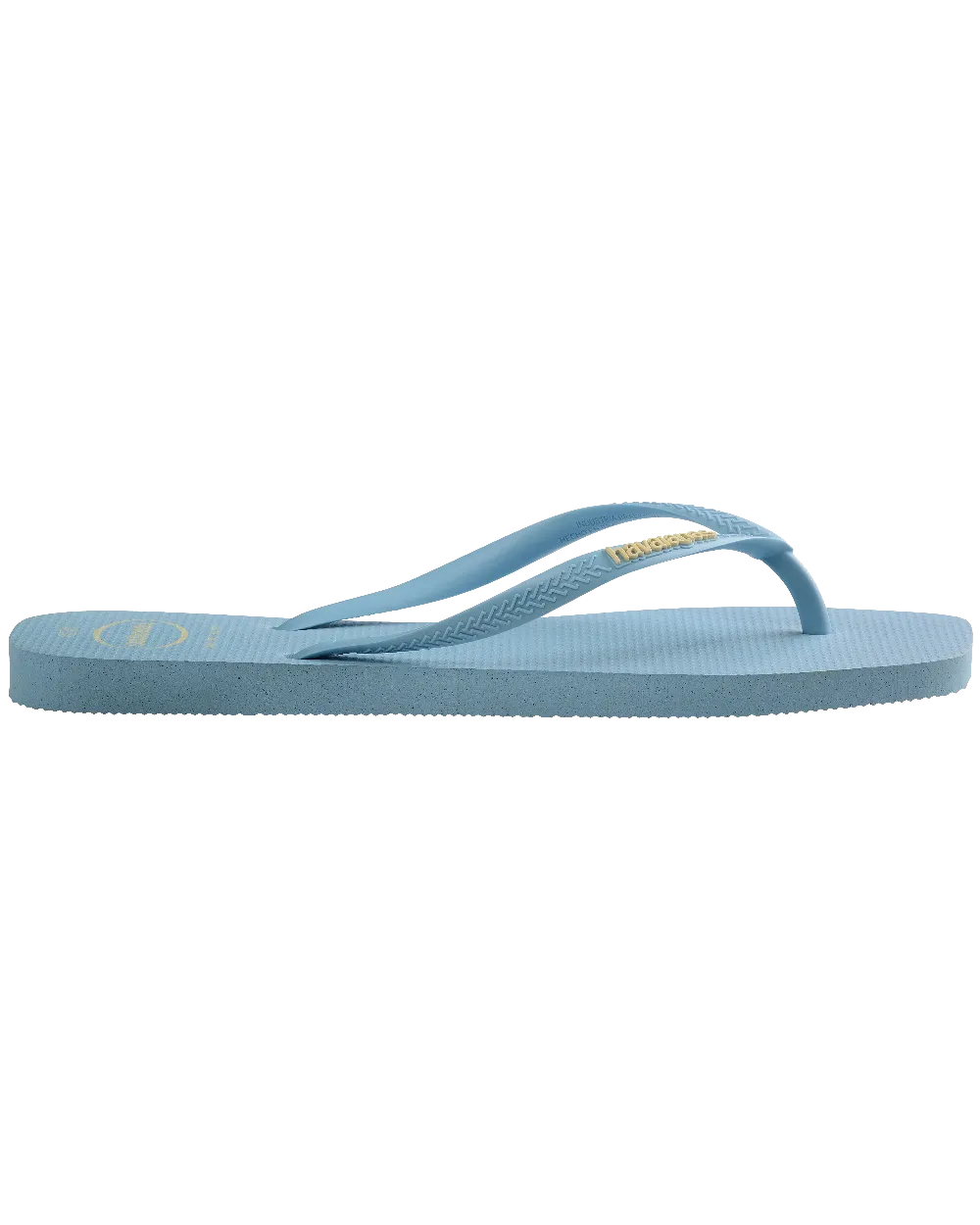 Havaianas Shoes Slim Square Logo Pop Up Flip Flops in Lavender Blue
