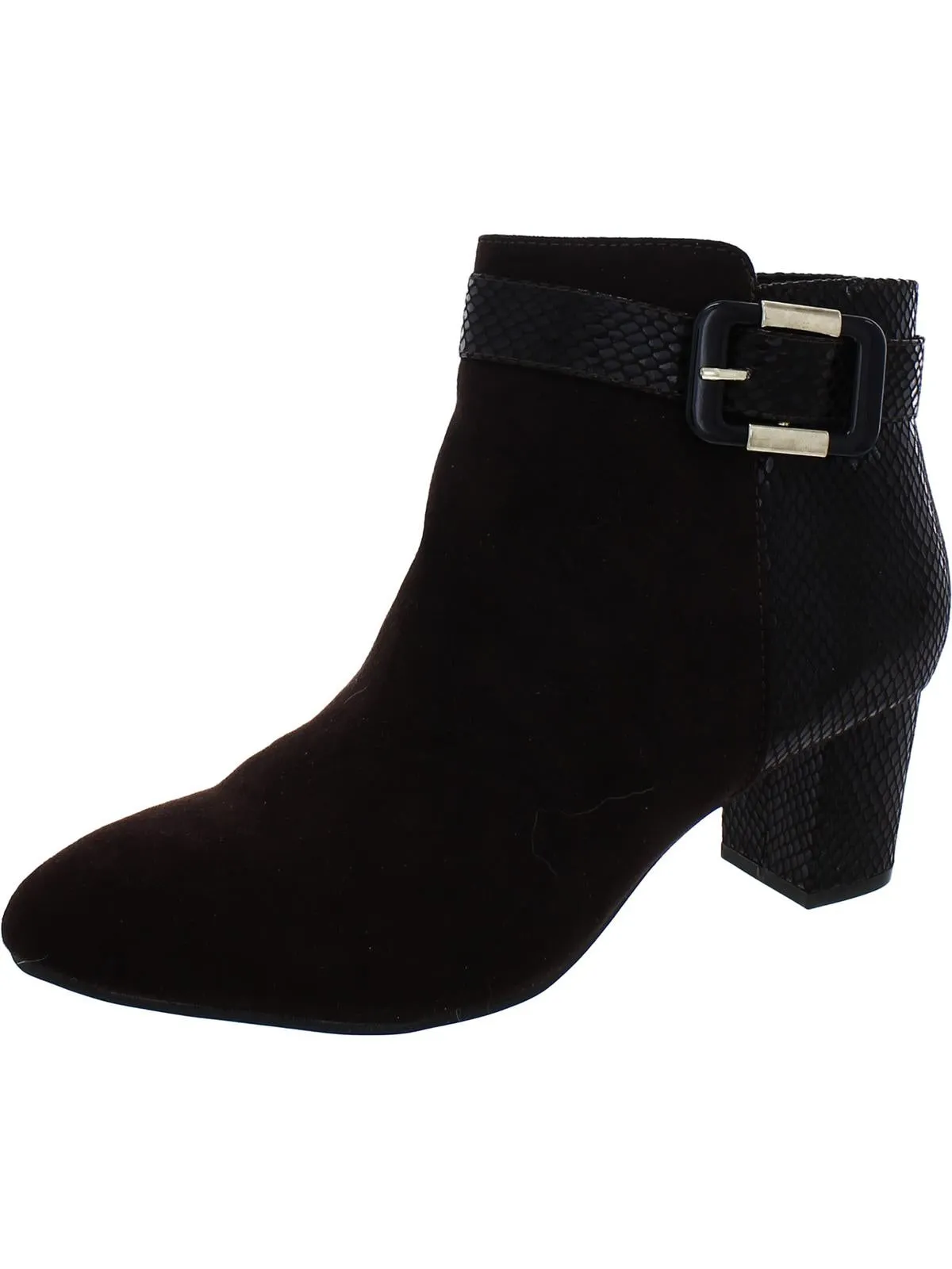 Ivvy Womens Zipper Almond Toe Ankle Boots ecco Shoes