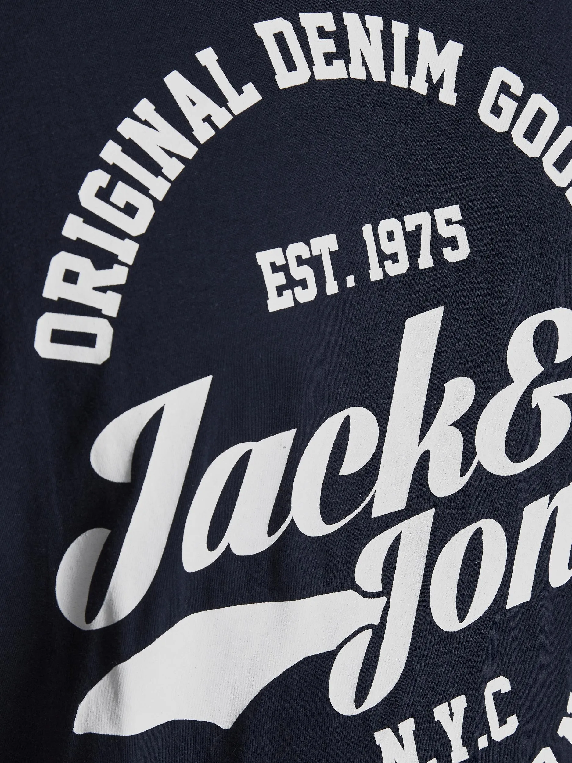 Jack & Jones Rafa Navy Crew Neck Tee Navy