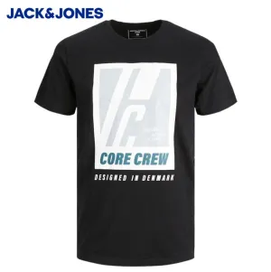 Jack & Jones Spring Logo Black Tee Black