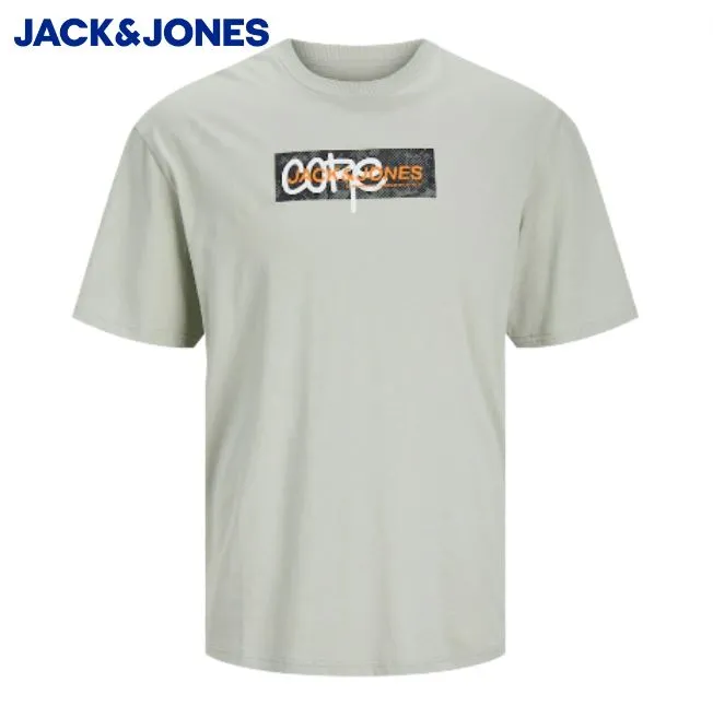 Jack & Jones Summer Print Sage T-Shirt Green