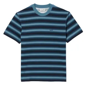 Lacoste Tonal Striped S/S Tee Blue