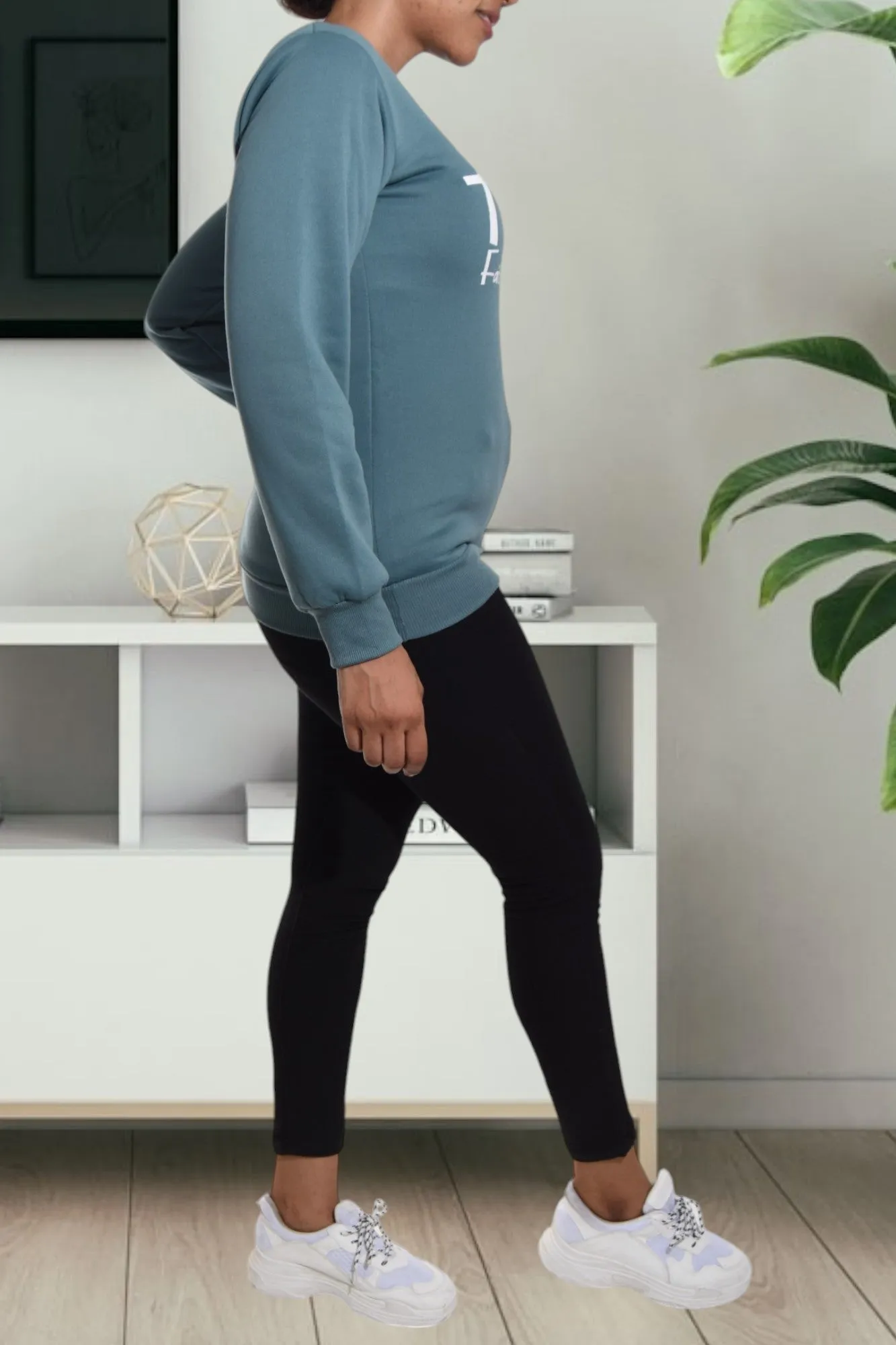 Ladies Love Teal Sweater
