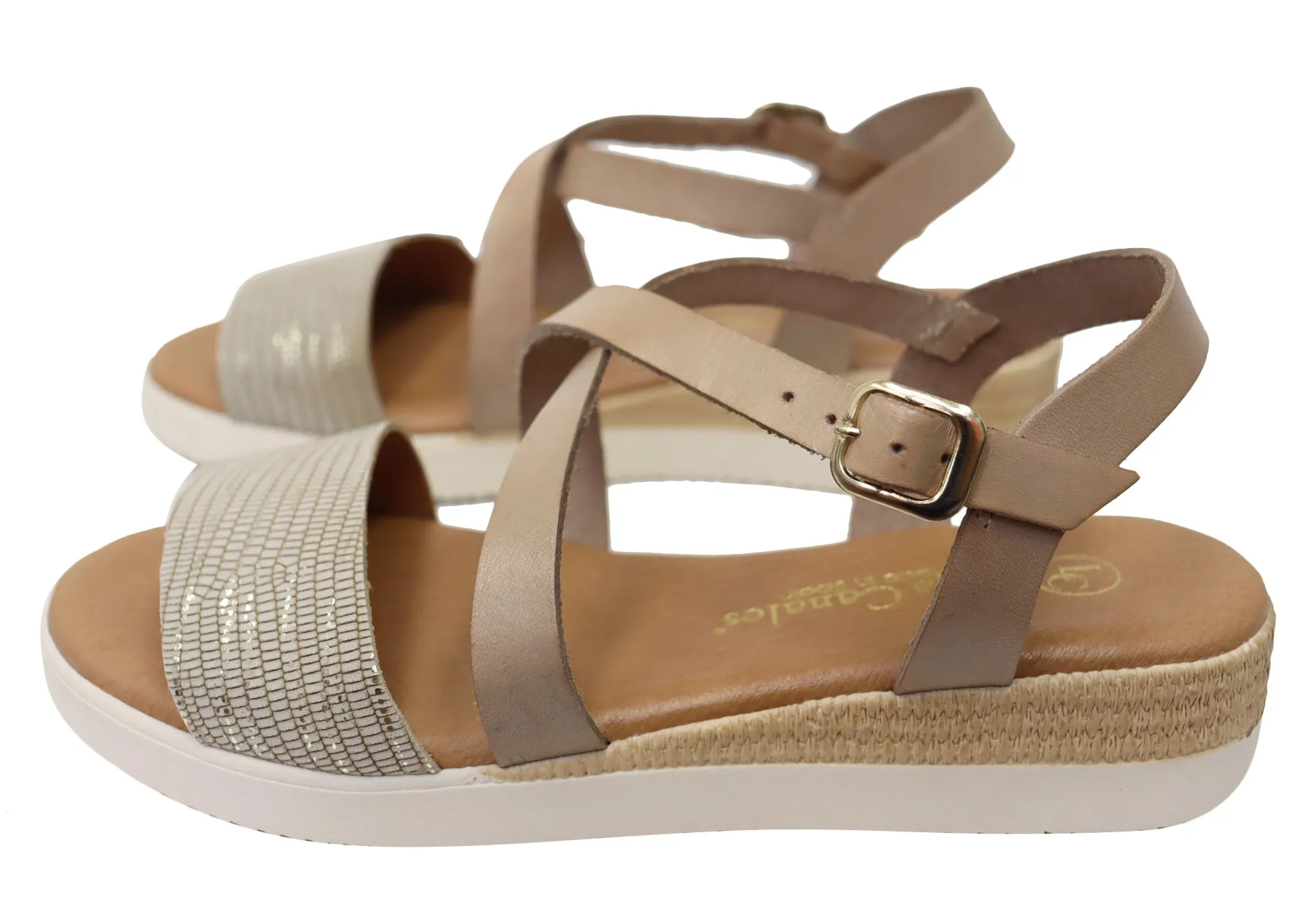 Lola Canales Cambridge Womens Comfort Leather Sandals Made In Spain Lola Canales Shoes