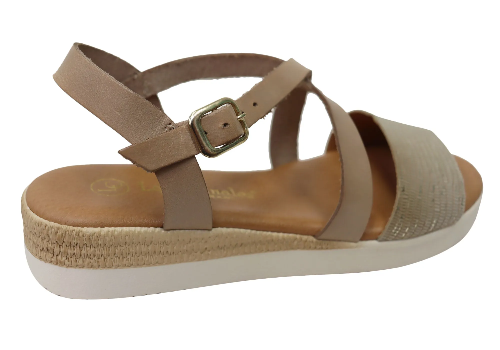 Lola Canales Cambridge Womens Comfort Leather Sandals Made In Spain Lola Canales Shoes