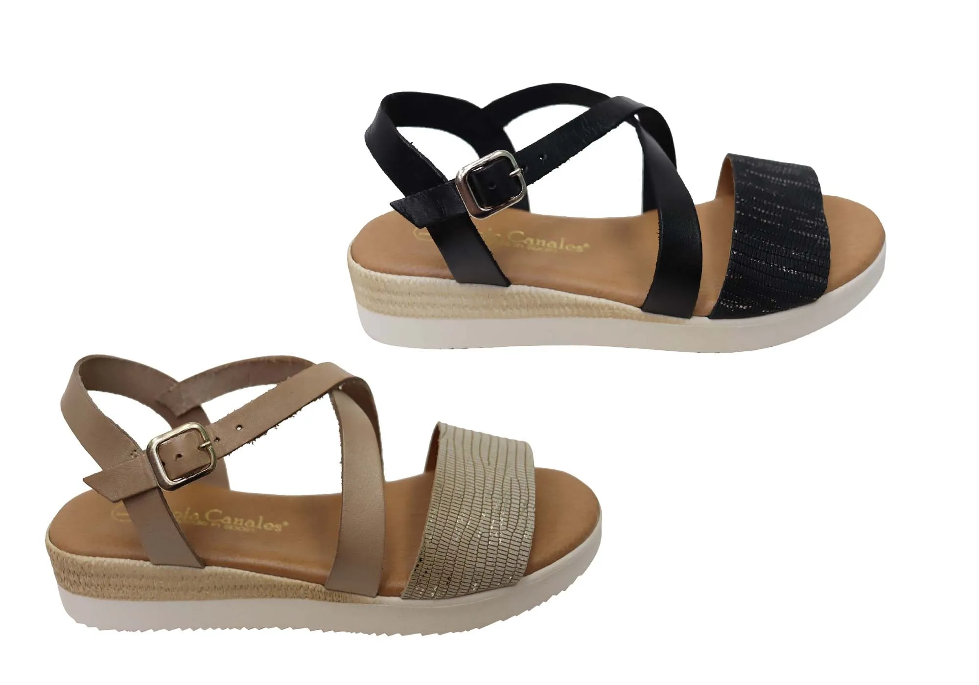 Lola Canales Cambridge Womens Comfort Leather Sandals Made In Spain Lola Canales Shoes