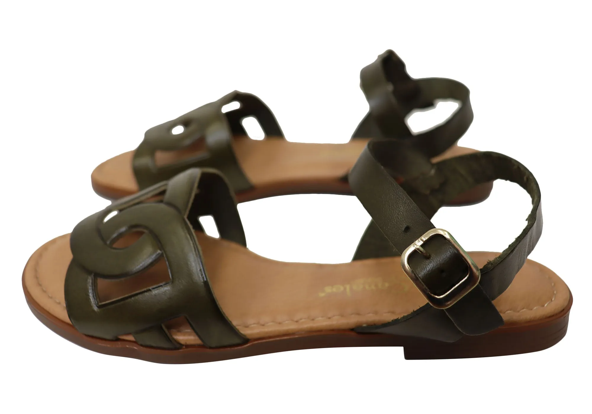 Lola Canales Corin Womens Comfortable Leather Sandals Made In Spain Lola Canales Shoes