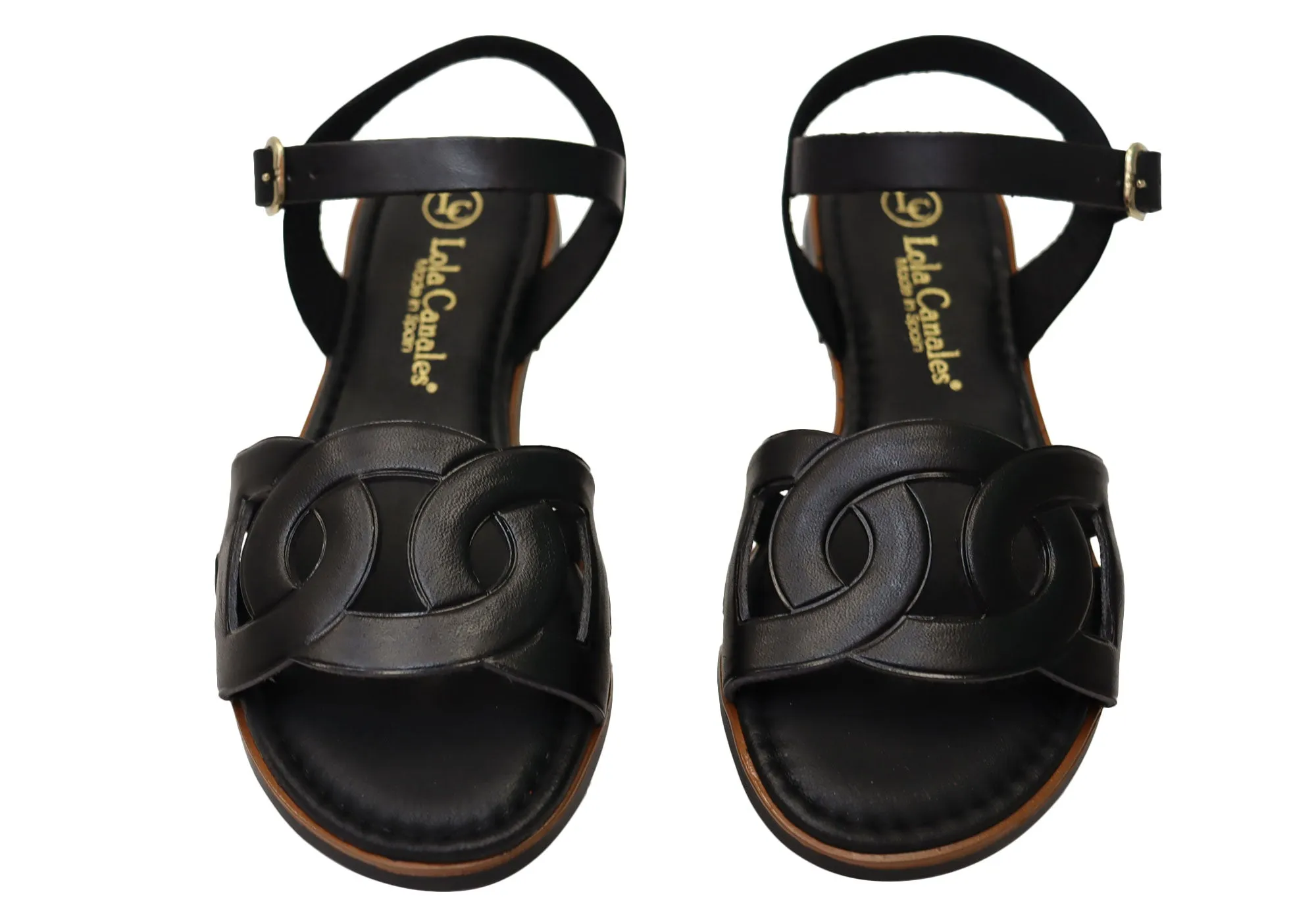 Lola Canales Corin Womens Comfortable Leather Sandals Made In Spain Lola Canales Shoes