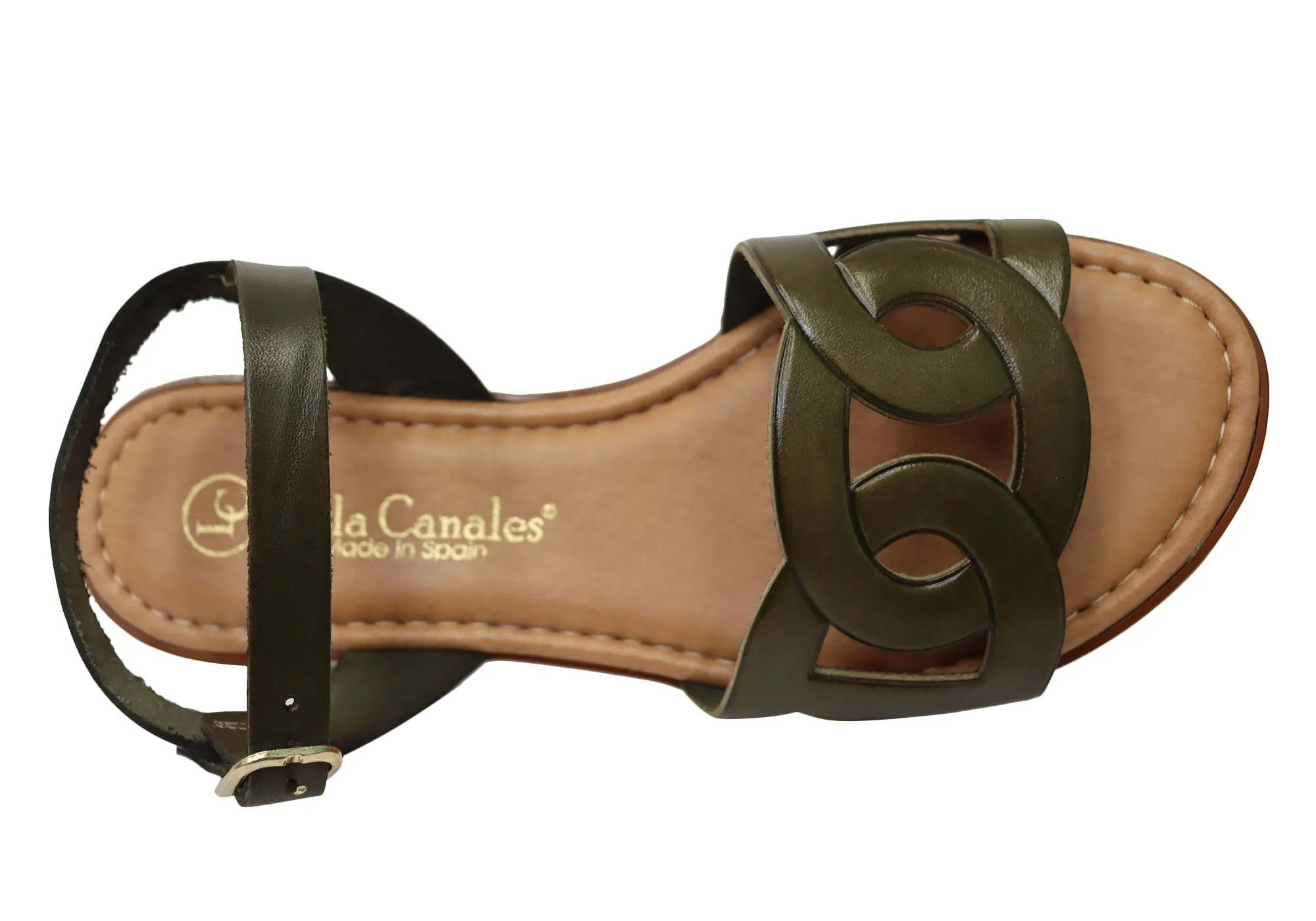 Lola Canales Corin Womens Comfortable Leather Sandals Made In Spain Lola Canales Shoes