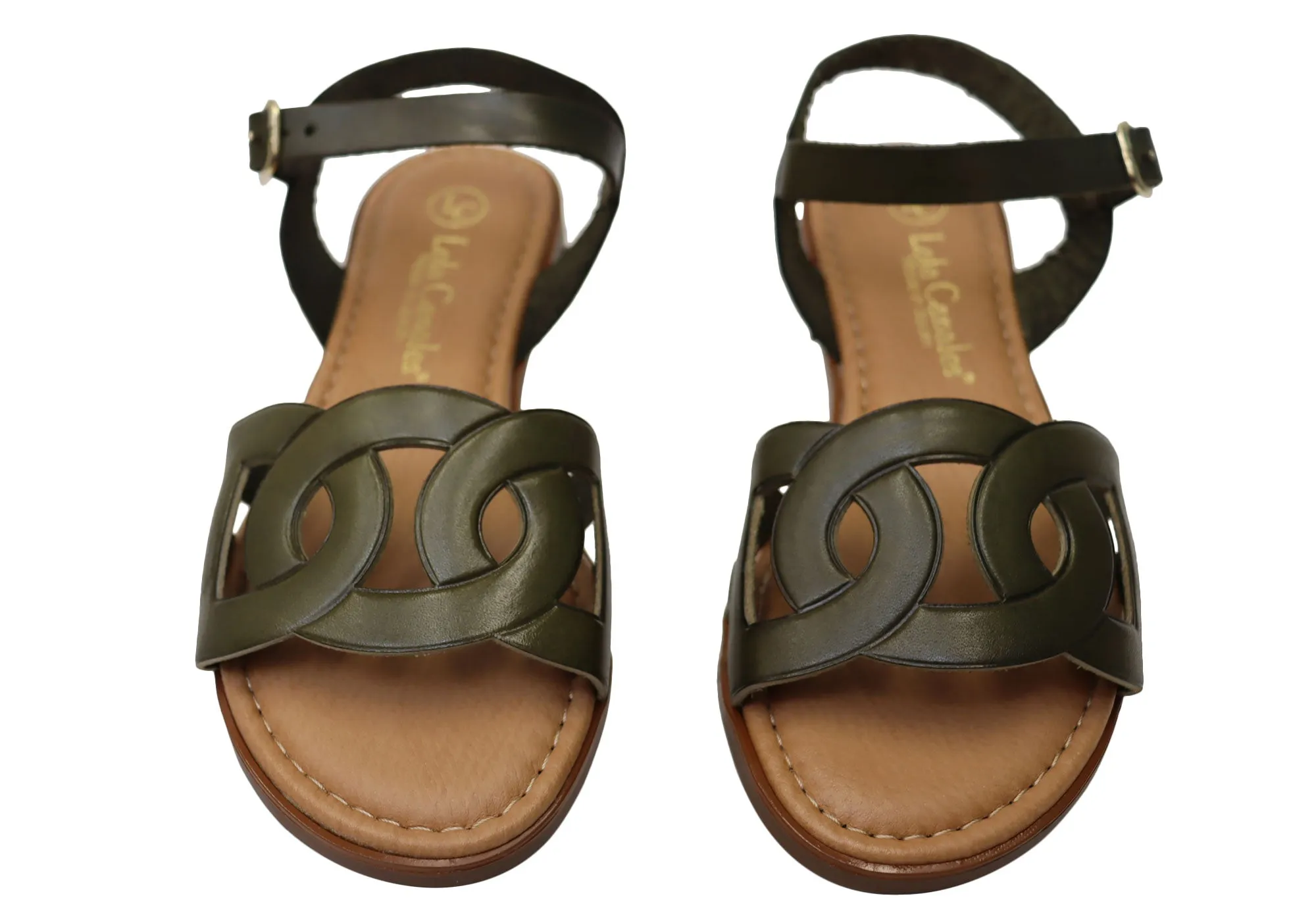 Lola Canales Corin Womens Comfortable Leather Sandals Made In Spain Lola Canales Shoes