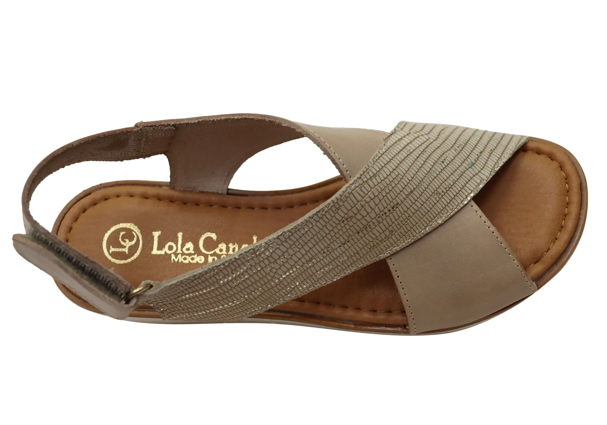 Lola Canales Yvonne Womens Comfortable Leather Sandals Made In Spain Lola Canales Shoes